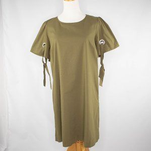 Marled sage green shift dress size S